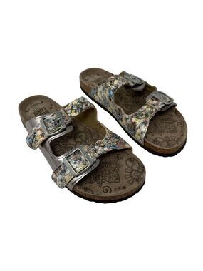 MUK LUKS Juliette Slide Sandals Adjustable Buckle Straps Womens Size 9 Summer